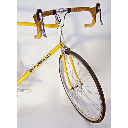 8 - Vintage Bob Jackson racing bike, with Brooks leather handlebars, Cane Creek breaks, Continental tyre... 