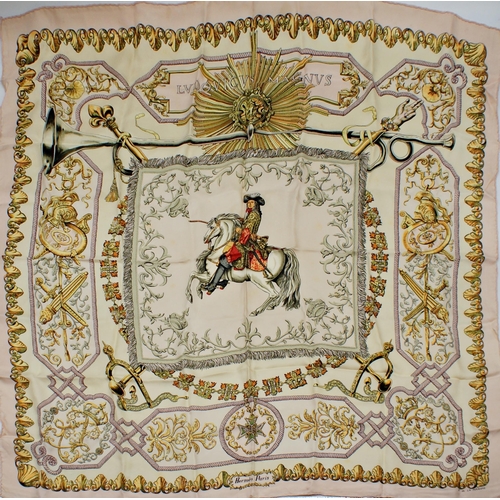 491 - Vintage Hermes 'Ludovicus Magnus' silk scarf, 85 x 85cm