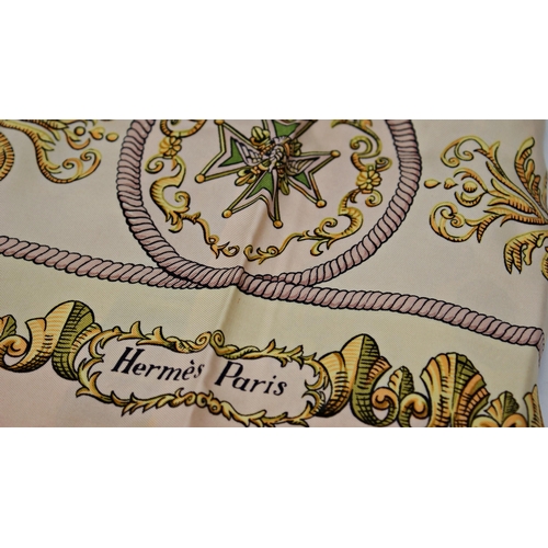 491 - Vintage Hermes 'Ludovicus Magnus' silk scarf, 85 x 85cm