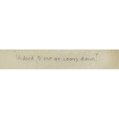 603 - 'Snaffles' (Charlie Johnson Payne) - 'Underd to one ar cooms down', inscribed with title, watercolou... 