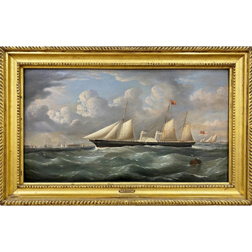 610 - Richard Ball Spencer (fl. 1840 - 1870) - The Royal Yacht Osborne off Southsea, signed and dated lowe... 