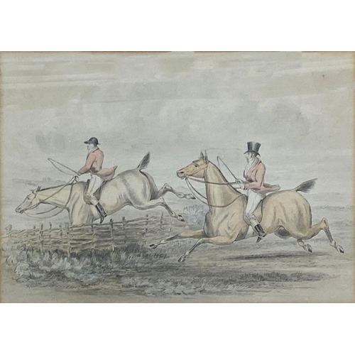 635 - Henry Alken (1810-1894) - Pair of hunting scenes, signed, watercolour, 22.5 x 32.5cm, framed