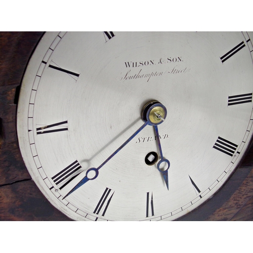 471 - Good Regency rosewood single fusee bracket clock by Wilson & Son of Southampton Street, Strand, Lond... 