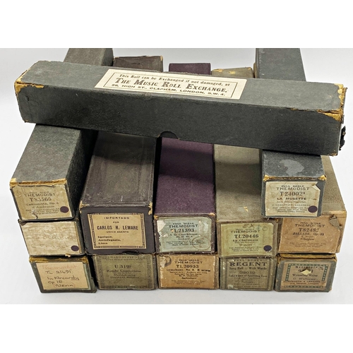 480 - Collection of Thirteen organ music rolls in original boxes