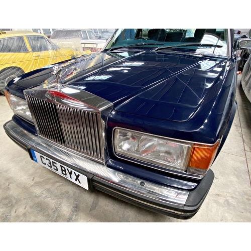 1 - Rolls Royce Silver Spur, C35BYX, 6750cc, 38k mileage, maple dashboard, blue leather upholstery, MOT ... 