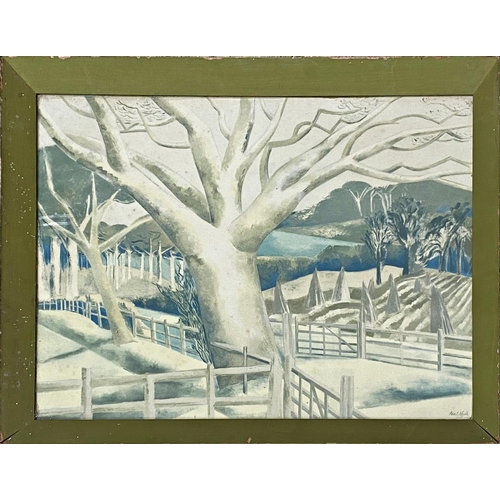 1296 - Paul Nash (1889-1946) - 'A Sussex Landscape', colour print, 39 x 53cm, framed