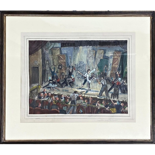 1302 - Constance-Anne Parker (1921-2016) - 'The Rehearsal', titled, unsigned, composition oil sketch on pap... 