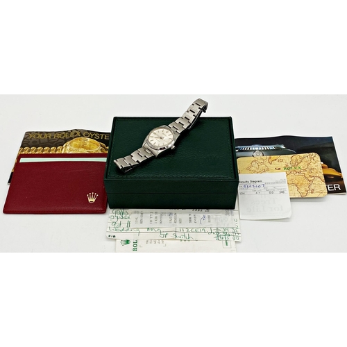 234 - Gents Rolex Oysterdate Precision stainless steel wristwatch, 34mm case, date aperture at number 3, s... 