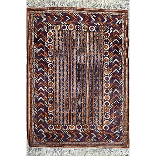 1093 - Persian Bokhara, tight geometric pattern, 150 x 95cm