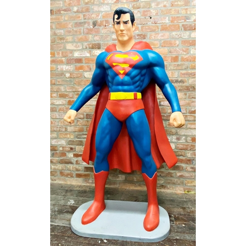 1009 - Life size resin statue of Superman, 188cm high