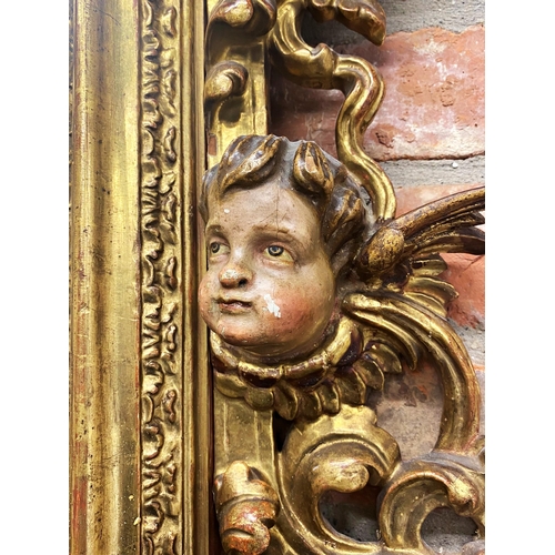 1214 - Exceptional quality Spanish Baroque giltwood and gesso wall mirror, incredibly well carved frame and... 