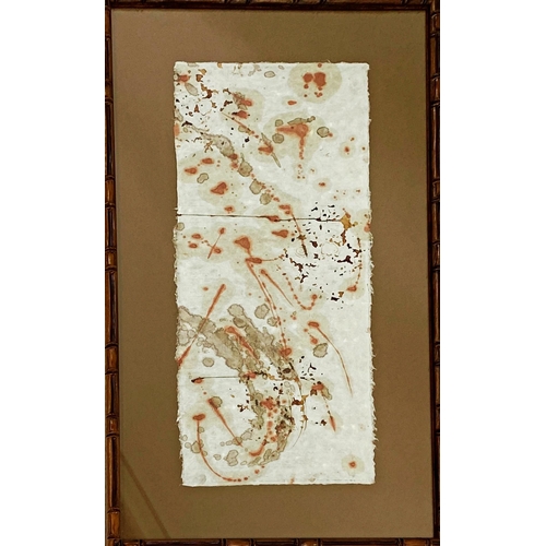 1371 - 20th Century Chinese school - Abstract study on rice paper, unsigned, 34cm x 78cm, within a good sim... 