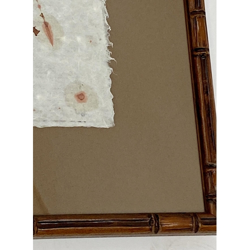 1371 - 20th Century Chinese school - Abstract study on rice paper, unsigned, 34cm x 78cm, within a good sim... 