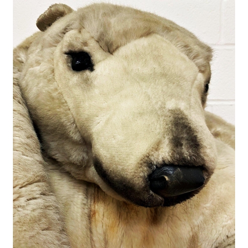 460 - Massive Steiff polar bear, probably ex shop display, 160cm long