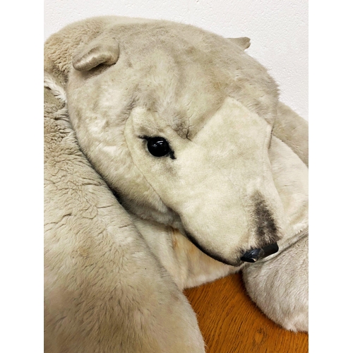 460 - Massive Steiff polar bear, probably ex shop display, 160cm long