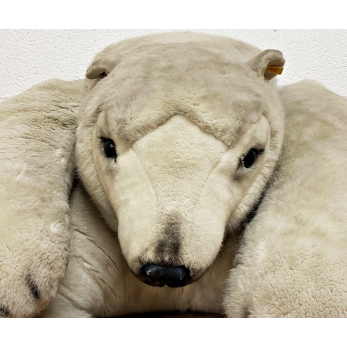 460 - Massive Steiff polar bear, probably ex shop display, 160cm long