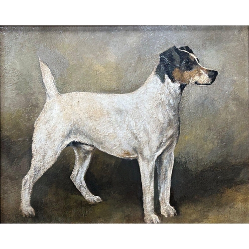 1519 - John Emms (1844-1912) - 'Charlie' Portrait of a standing Jack Russell Terrier, unsigned, titled vers... 