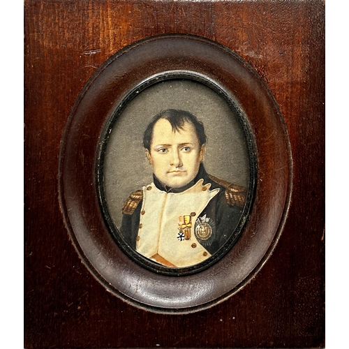 1509 - Jean Baptiste Isabey (1767-1855, French) - bust portrait of Napoleon Bonaparte, signed, watercolour ... 