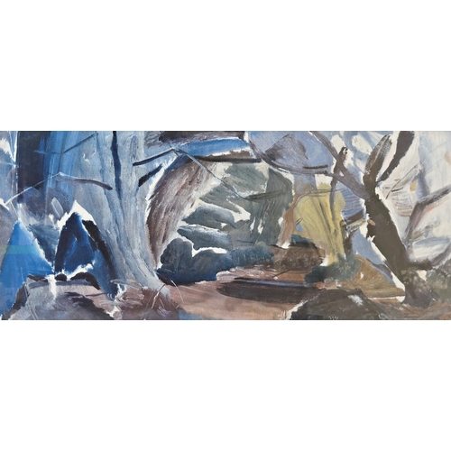 1375 - Ivon Hitchens (1893-1979) - 'Edge of the Wood', colour lithograph circa 1950, 34 x 90cm, framed