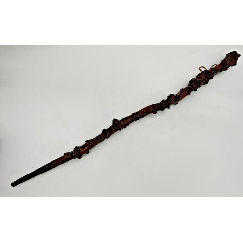 469 - Good antique hawthorn root walking stick, 89cm long