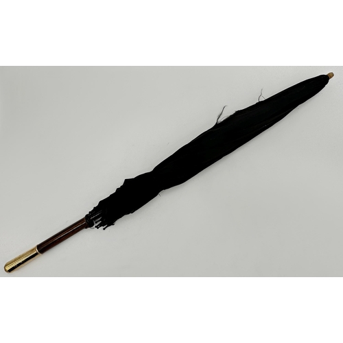 473 - 19th century parasol with gold knop (untested), 66cm long