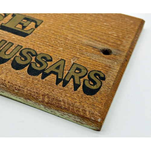 1125 - Mixed military lot  - oak sign with gilt lettering 'Capt J.G. Guise, 3rd The Kings Own Hussars', 15 ... 