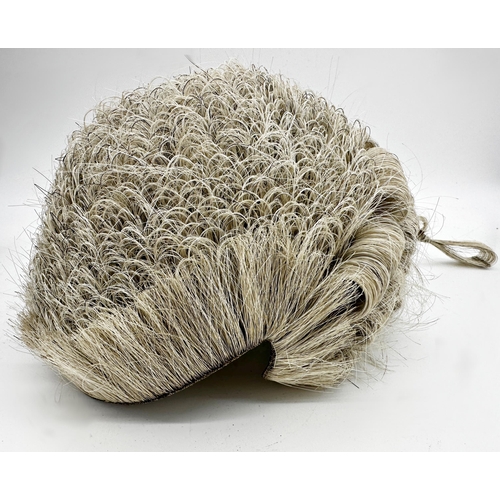 487 - 19th century barrister wig, property of Mr Registrar Bull, the wig by Ravenscroft, in a lacquered me... 