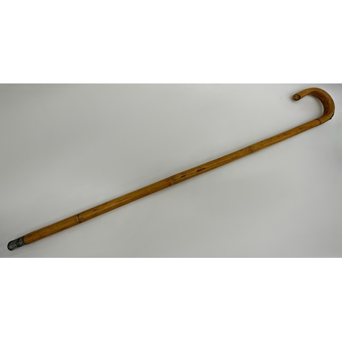 478 - Crook handled horse measuring stick, 99cm long