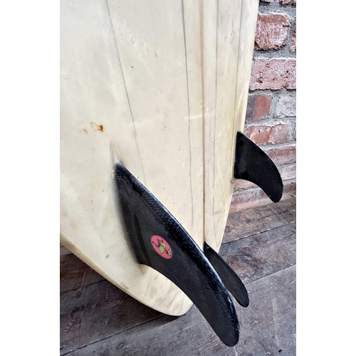 1299 - Cool vintage Wave Graffiti of South Wales surfboard, 200cm long