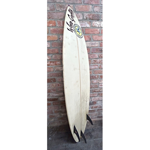 1299 - Cool vintage Wave Graffiti of South Wales surfboard, 200cm long