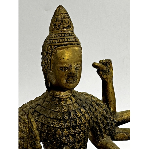 1083 - Chinese gilt bronze Buddhavista, 29cm high