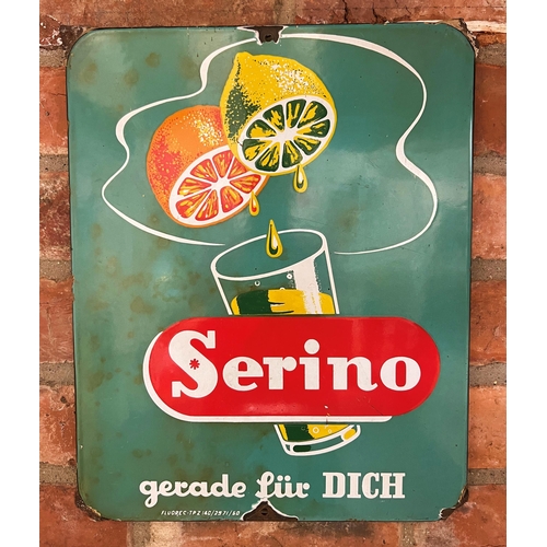 23 - Advertising - 'Serino', with fruit dripping into a glass, 41 x 33cm