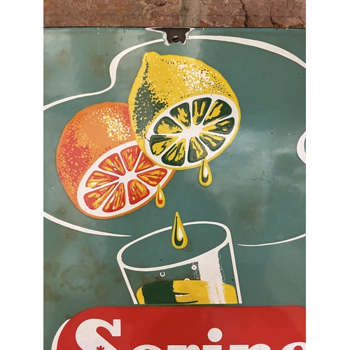 23 - Advertising - 'Serino', with fruit dripping into a glass, 41 x 33cm