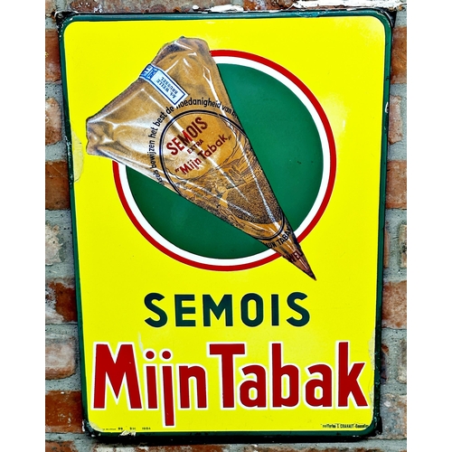 38 - Advertising - 'Semois Mijn Tabak' enamel sign in polychrome, 63 x 45cm