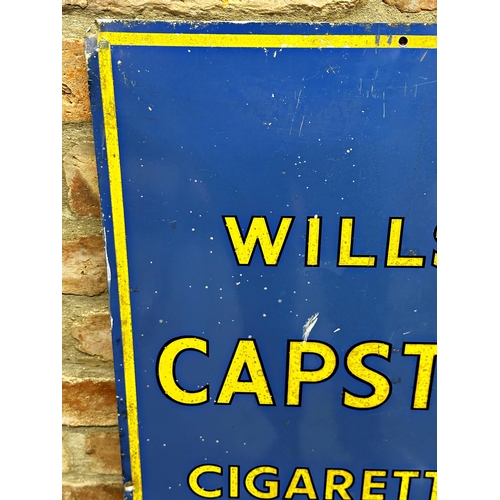 39 - Advertising - 'Wills's Capstan Cigarettes', enamel sign on sheet metal, 91 x 46cm