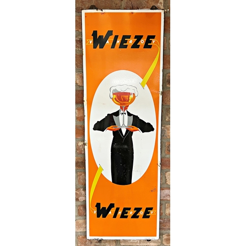 15 - Advertising - 'Wieze Vanroy', picture of a butler holding a beer, signed P Ron Doren, dated 1956 by ... 