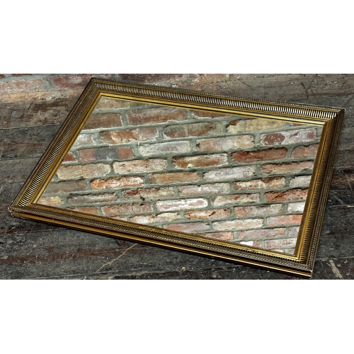 1146 - Giltwood wall mirror, with darted frame, 60 x 84cm