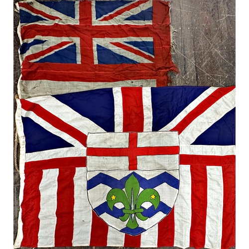 1398 - Four good old flags to include Union Jacks and scouting interest (4)