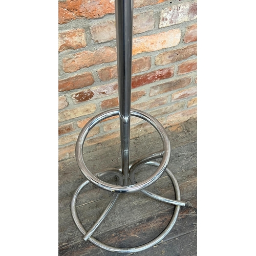 1180 - 1960s chrome hall stand, 195cm high