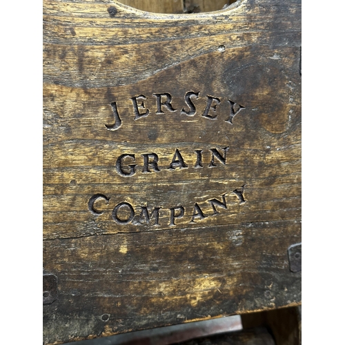 531 - Vintage Jersey Grain Company scoop, 59cm long