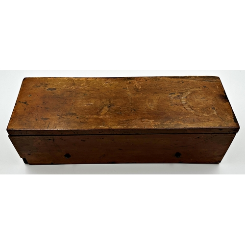 379 - Early walnut cased music box by Ami Rivenc, playing six airs, 40cm long