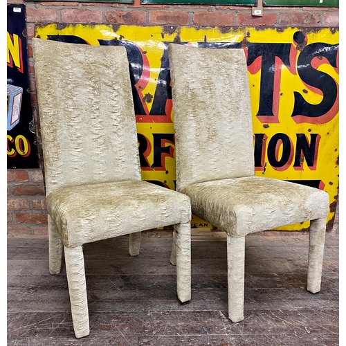 1210 - Pair of Designers Guild dining chairs with corduroy upholstery