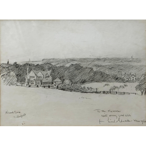 1430 - Lionel Edwards (1868-1966) - 'Norwood Grange, Hungerford, signed, inscribed 'To the Hansons with eve... 