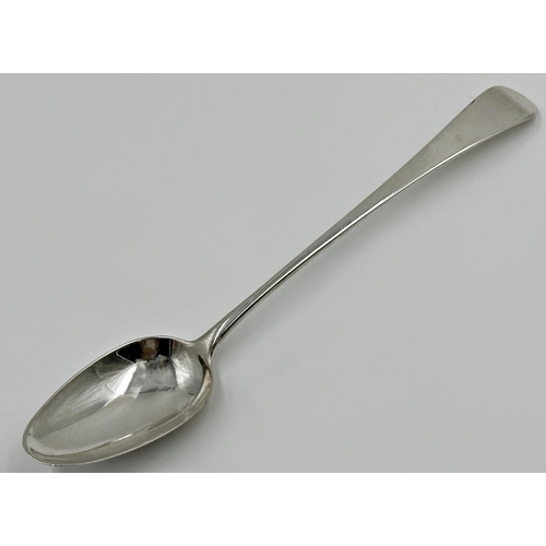 201 - George III silver Old English basting spoon, maker William Sumner, London 1794, 28cm long, 3.5oz app... 