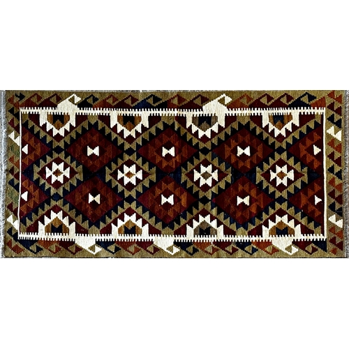 1460 - Maimana Kilim rug or runner, 205 x 100cm