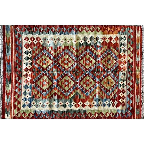 1462 - Chobi kilim rug, 150 x 100cm