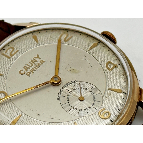 17 - Gents Cauny Prima Doctors Wristwatch 732073 Manual Wind,  head measures 39mm not including crown. Gi... 