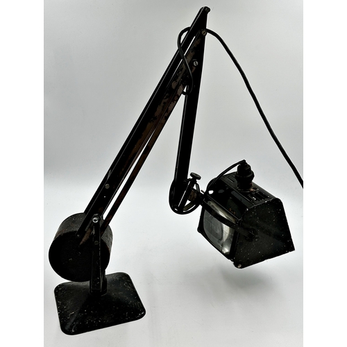 1121 - Hadrill & Horstmann weighted angle poise desk lamp