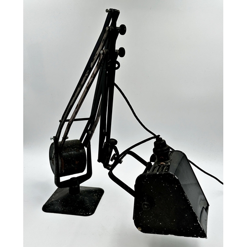 1121 - Hadrill & Horstmann weighted angle poise desk lamp