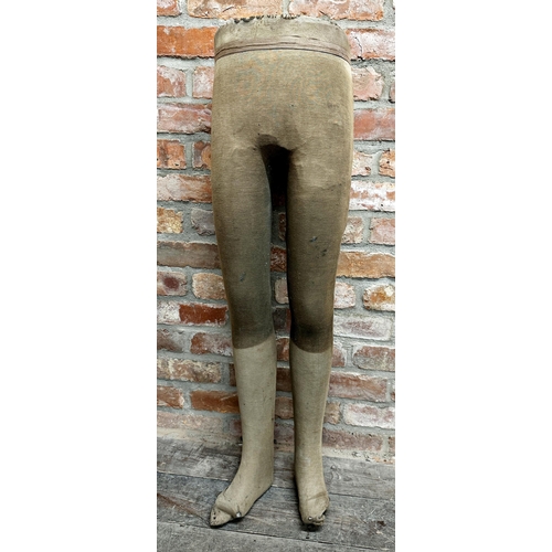 424 - Vintage pair of mannequin legs, 110cm high